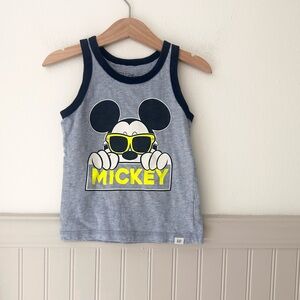 GAP 3 Years Boys Cotton Disney Mickey Mouse Blue Tank Top for Kids